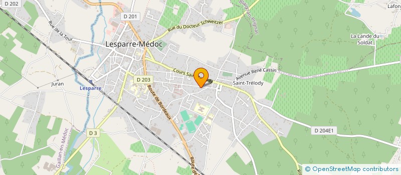 localisation de l'entreprise KINE D OC  LESPARRE-MEDOC