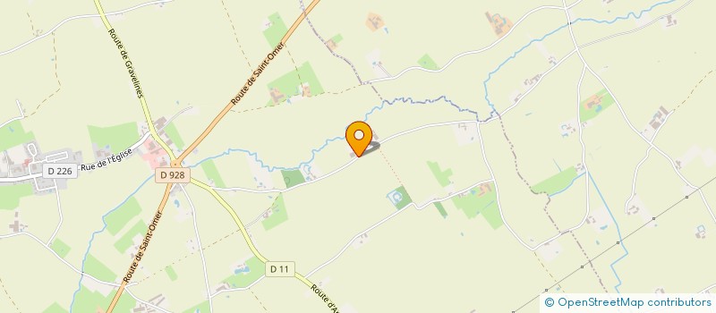 localisation de l'entreprise KINE DE L'YSER  BOLLEZEELE