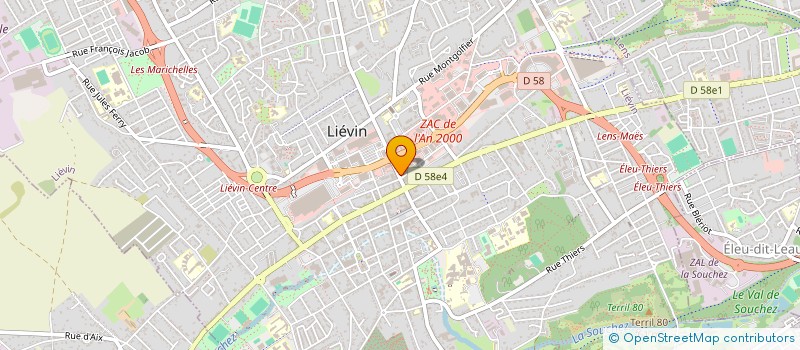 localisation de l'entreprise KINE DE LA MERIDIENNE  LIEVIN