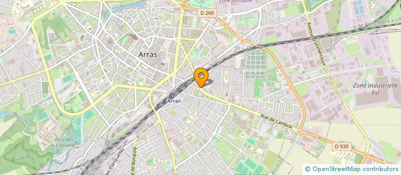 localisation de l'entreprise KINE DEL à ARRAS
