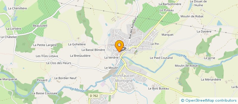 localisation de l'entreprise KINE DES HALLES à SEVREMOINE