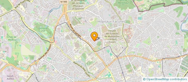 localisation de l'entreprise KINE DES TILLEULS à MONTPELLIER