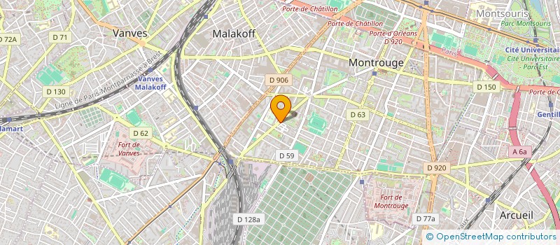 localisation de l'entreprise KINE DU FORT - JAURES  MONTROUGE