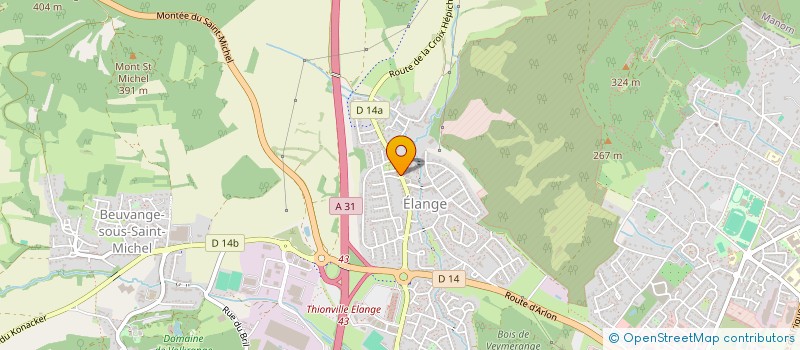 localisation de l'entreprise KINE ELANGE à THIONVILLE