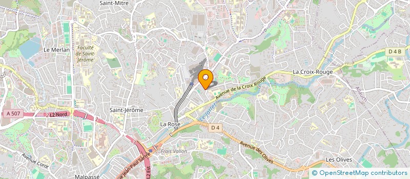 localisation de l'entreprise KINE EPAULE MAIN SENSITIF  MARSEILLE