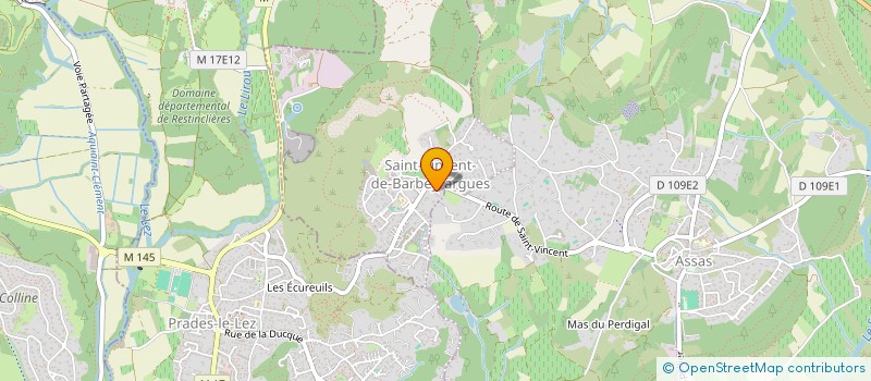 localisation de l'entreprise KINE FESCAU  SAINT-VINCENT-DE-BARBEYRARGUES