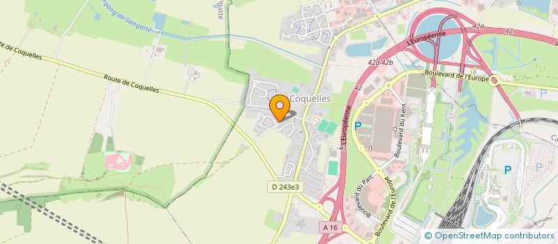 localisation de l'entreprise KINE FLANDRES 62  COQUELLES