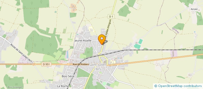 localisation de l'entreprise KINE FLEURET  SAINT-JULIEN-L'ARS