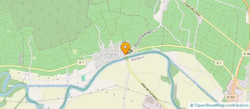 localisation de l'entreprise KINE FORM ET SANTE à CUMIERES