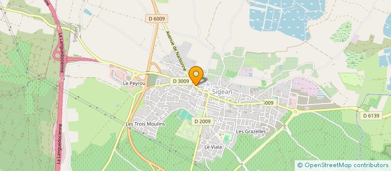 localisation de l'entreprise KINE FRANCE  SIGEAN