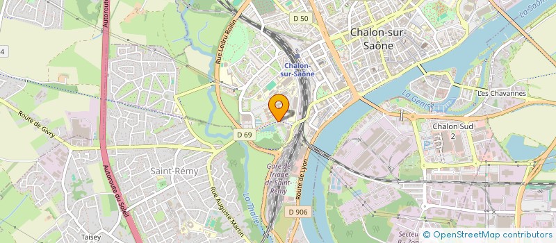 localisation de l'entreprise KINE GCRM à CHALON-SUR-SAONE