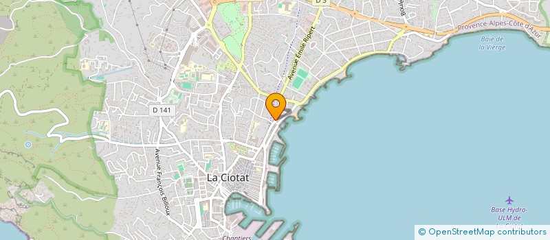 localisation de l'entreprise KINE GRANIERES  LA CIOTAT