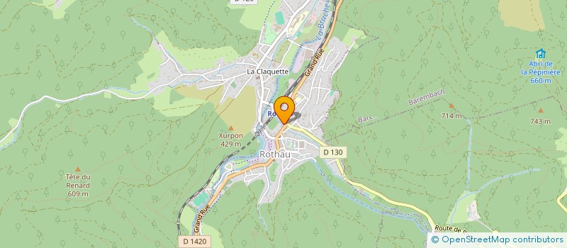 localisation de l'entreprise KINE HAUTE BRUCHE  ROTHAU