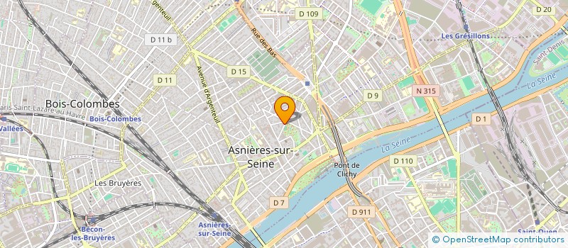 localisation de l'entreprise KINE HTF à ASNIERES-SUR-SEINE