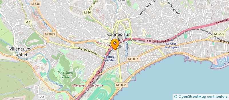 localisation de l'entreprise KINE KAILASH à CAGNES-SUR-MER