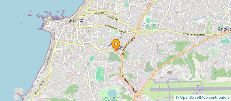 localisation de l'entreprise KINE KLEBER à BIARRITZ