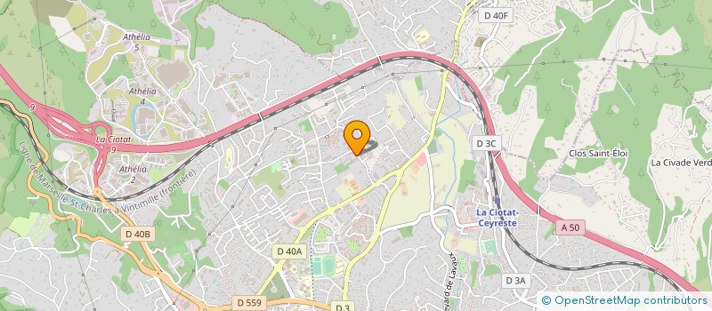localisation de l'entreprise KINE LA CIOTAT à LA CIOTAT