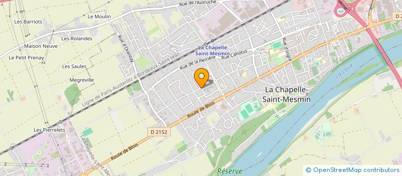 localisation de l'entreprise KINE LA METAIRIE à LA CHAPELLE-SAINT-MESMIN
