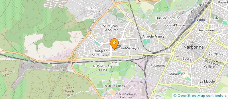 localisation de l'entreprise KINE LES DEUX SAINTS à NARBONNE