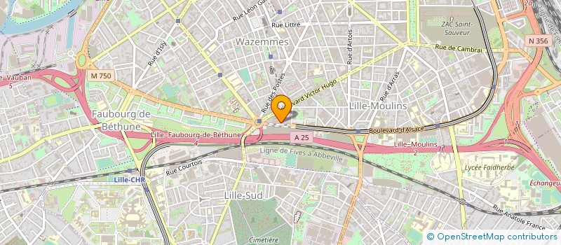 localisation de l'entreprise KINE LILLE à LILLE