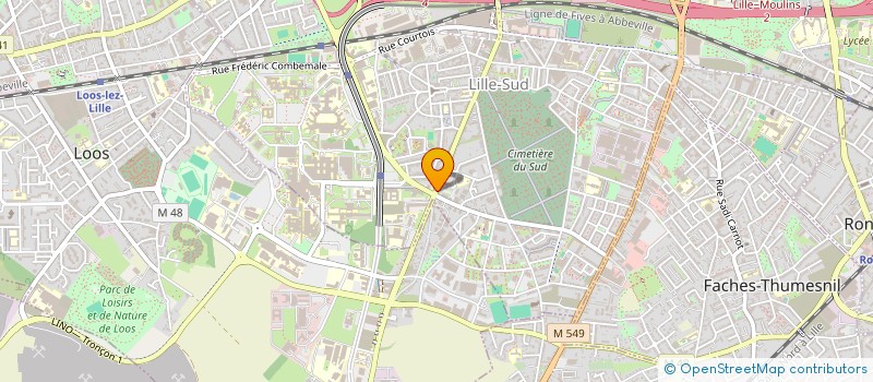 localisation de l'entreprise KINE LILLE SUD à LILLE