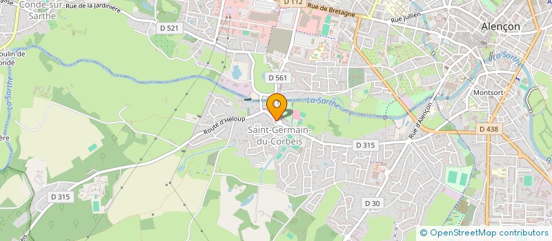 localisation de l'entreprise KINE LVD à SAINT-GERMAIN-DU-CORBEIS
