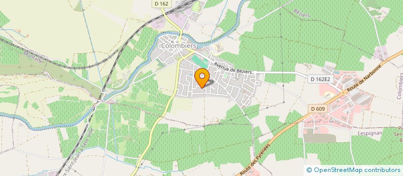 localisation de l'entreprise KINE MAGALAS à COLOMBIERS