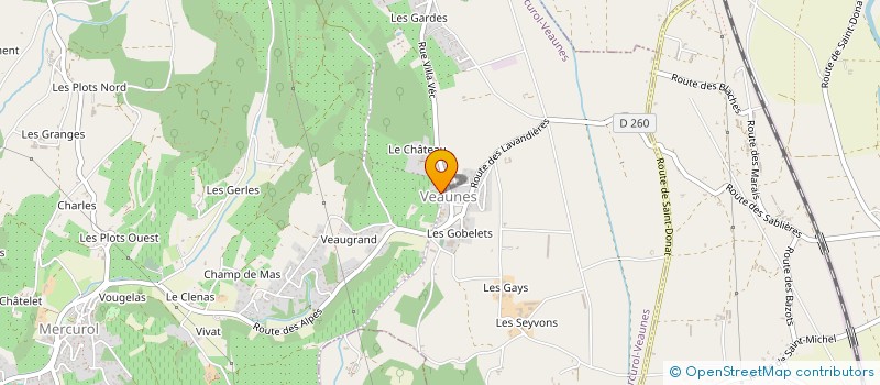 localisation de l'entreprise KINE MAGE à MERCUROL-VEAUNES