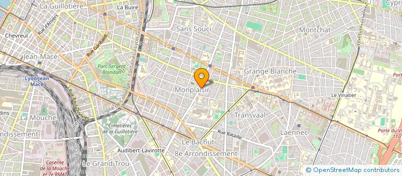 localisation de l'entreprise KINE MANDON  LYON