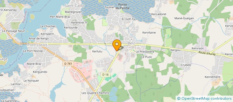 localisation de l'entreprise KINE MGLT  BELZ