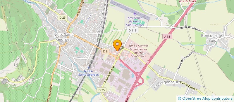 localisation de l'entreprise KINE NSG à NUITS-SAINT-GEORGES