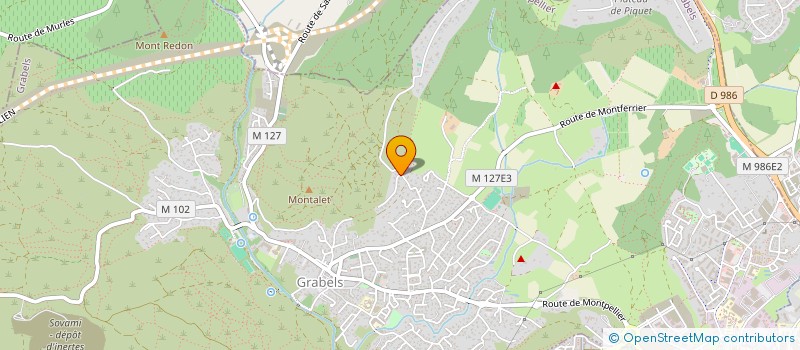 localisation de l'entreprise KINE O  GRABELS