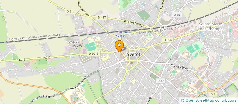 localisation de l'entreprise KINE-OSTEO  YVETOT