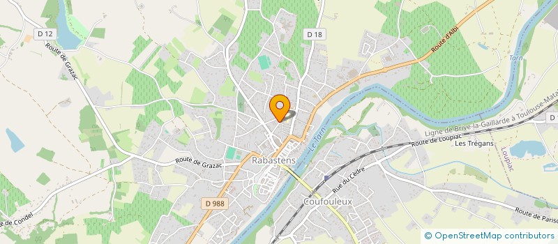 localisation de l'entreprise KINE OSTEO MANAO  RABASTENS