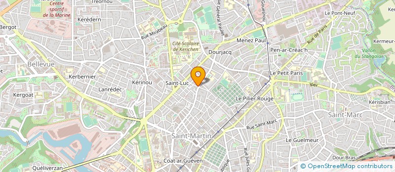 localisation de l'entreprise KINE PAUL MASSON à BREST