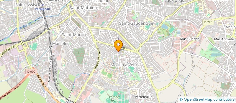 localisation de l'entreprise KINE PELLEZ  PERPIGNAN