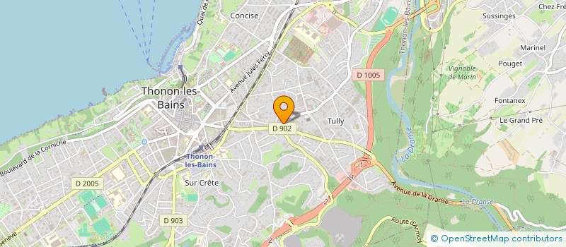 localisation de l'entreprise KINE PERFORMANCE COACHING à THONON-LES-BAINS