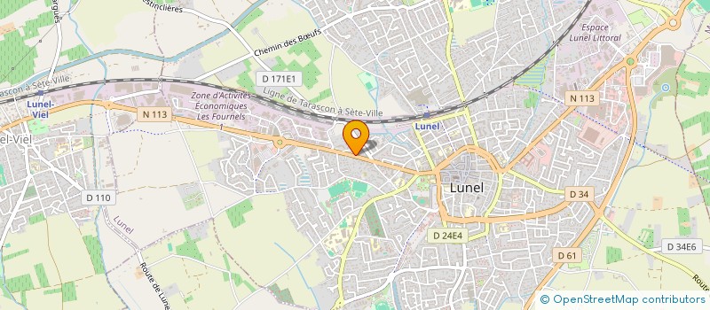 localisation de l'entreprise KINE PERFORMANCE POUR TOUS LUNEL  LUNEL