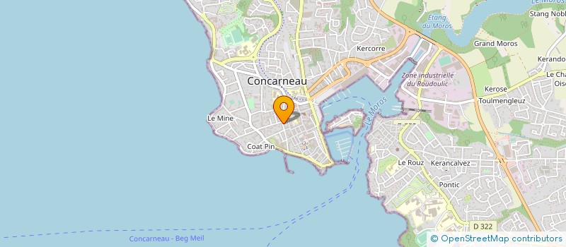 localisation de l'entreprise KINE PREVENTION SANTE à CONCARNEAU