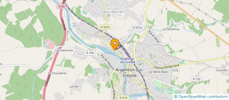localisation de l'entreprise KINE R.S à ARGENTON-SUR-CREUSE