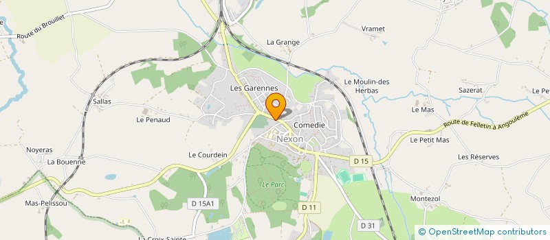 localisation de l'entreprise KINE RESPI BEBE 87 à NEXON