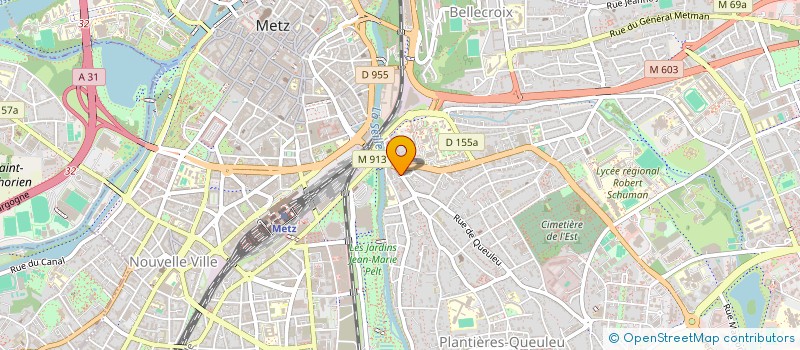 localisation de l'entreprise KINE RESPI FORMATIONS  METZ