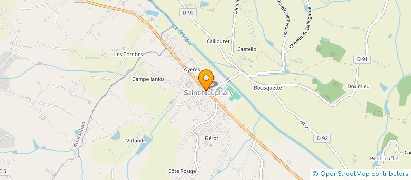 localisation de l'entreprise KINE SAINT NO  SAINT-NAUPHARY