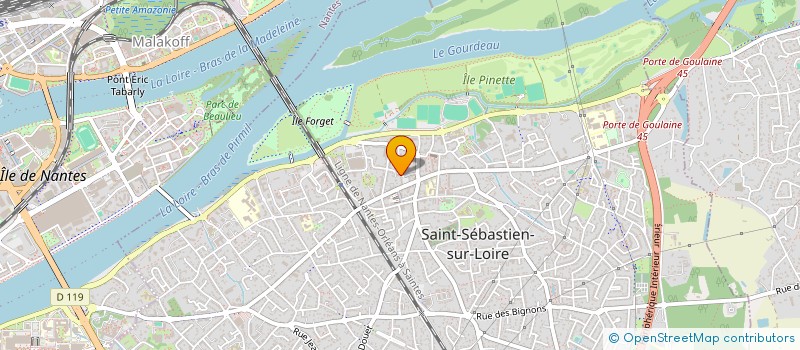 localisation de l'entreprise KINE SAINT SEB  SAINT-SEBASTIEN-SUR-LOIRE