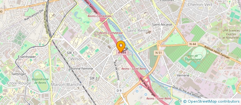 localisation de l'entreprise KINE SAINTE CLOTILDE  REIMS