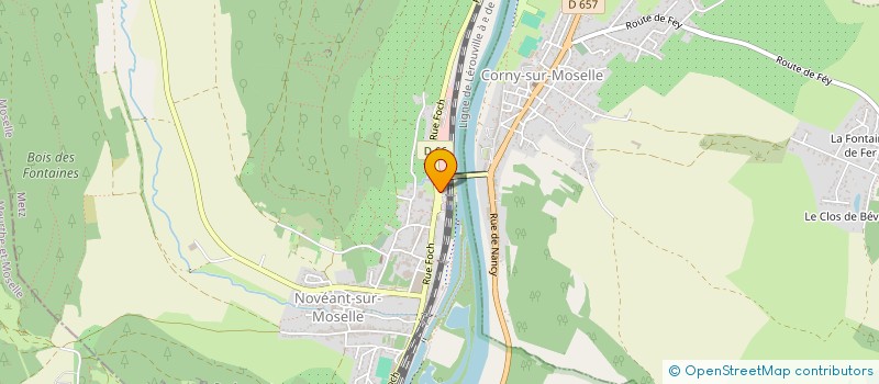 localisation de l'entreprise KINE SANTE NOVEANT  NOVEANT-SUR-MOSELLE