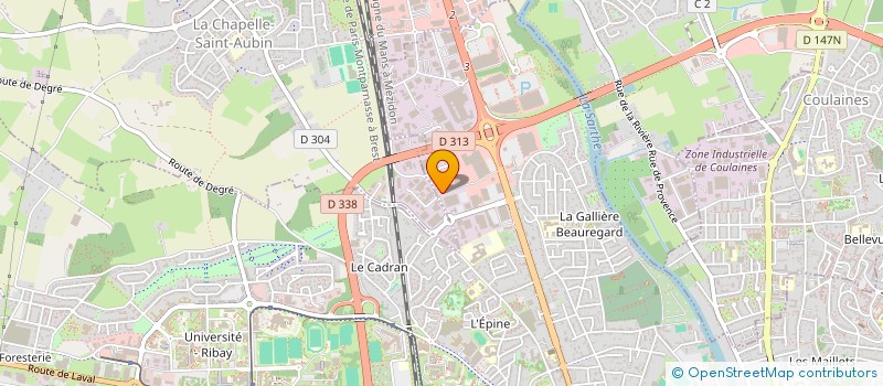 localisation de l'entreprise KINE SANTE SPORT  LE MANS