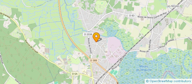localisation de l'entreprise KINE SHDR 85 à SAINT-HILAIRE-DE-RIEZ