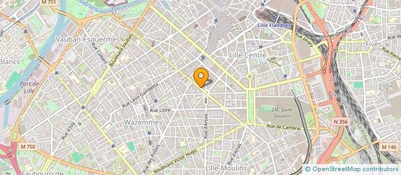 localisation de l'entreprise KINE SOLFE à LILLE