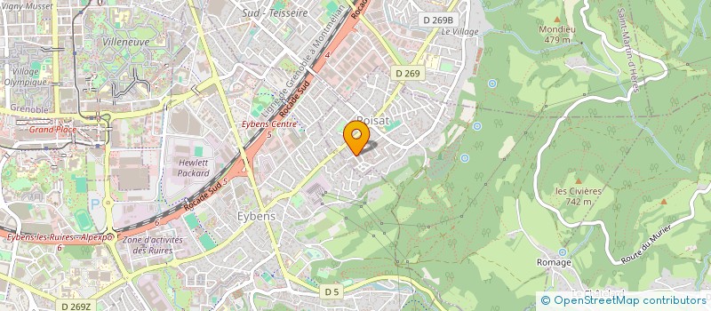 localisation de l'entreprise KINE SPA  POISAT